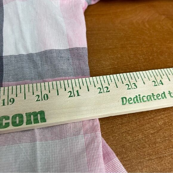 Columbia, men’s size 2X, long sleeve, button front, Plaid, adjustable sleeves - Picture 6 of 8